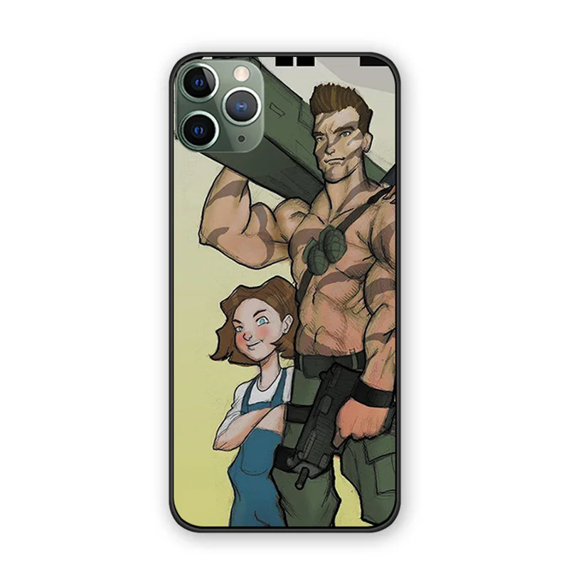 Arnold Schwarzenegger movie Commando 1985 poster back cover case For iphone 11 11proMax 11pro silicone soft TPU phone case coque