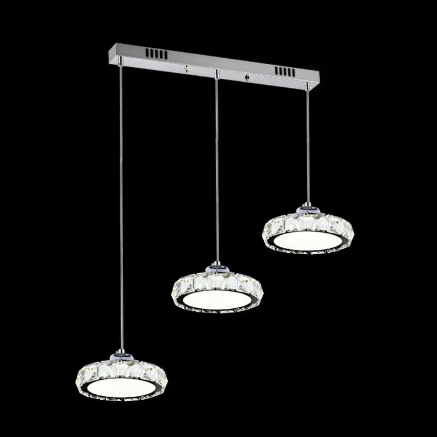 

New High-power 12/36W led Ceiling Lights led lamps Stainless steel K9 Crystal Ceiling lamps led lustre lighting Ceiling lamp