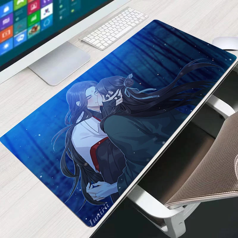 

Scum Villain's Self-Saving System Persian Carpet Laptop Pc Gamer Keyboard Mousepad Edge White Tassel Rubber Table Mat for Pet