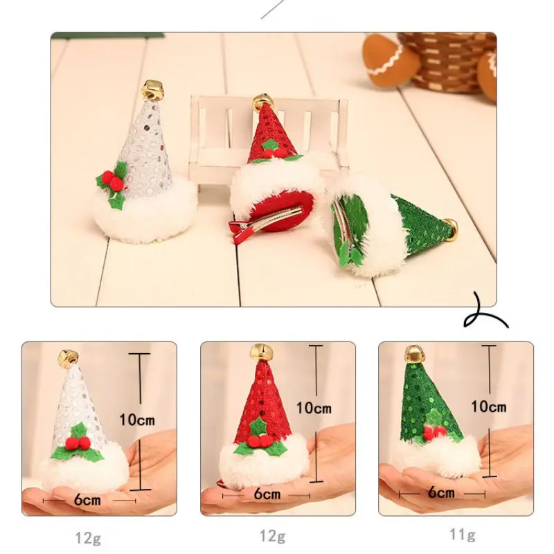 Детская Рождественская повязка на голову головной убор блестящее платье с