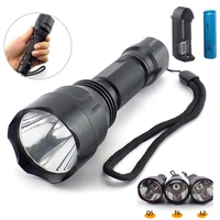 high power led flashlight l2 t6 q5 tactical linterna torch flash lights lamp bright 18650 battery for hunting camping fishing