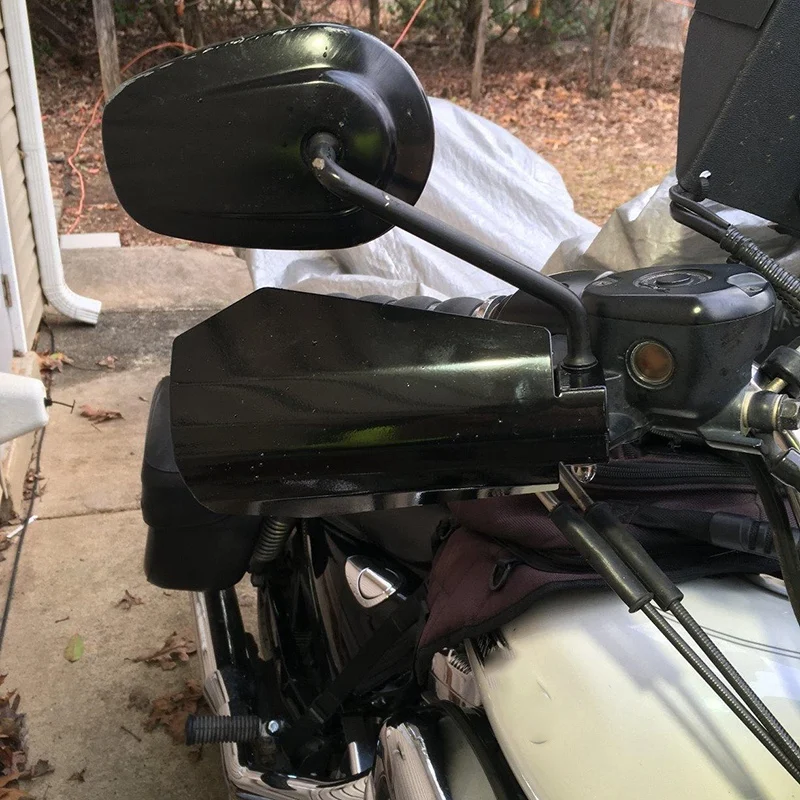 

Motorcycle Hand-Guards Handguards for Street Road Glide Road King Baggers FXR's Sportster 2007+ (Large)