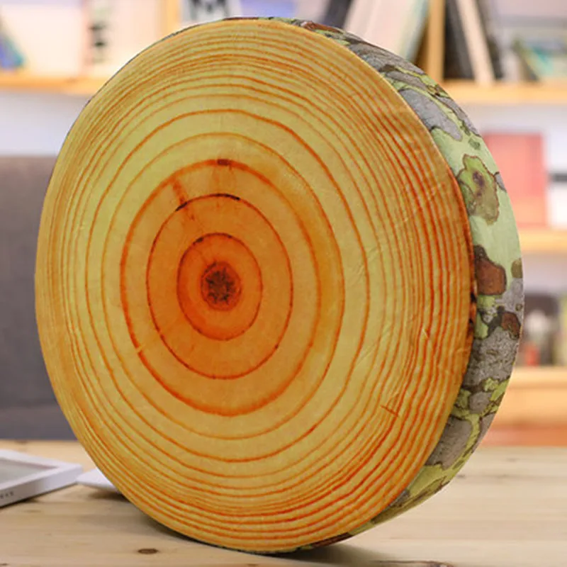 Большая Милая длинная подушка для дерева цилиндрическая моющаяся пульта