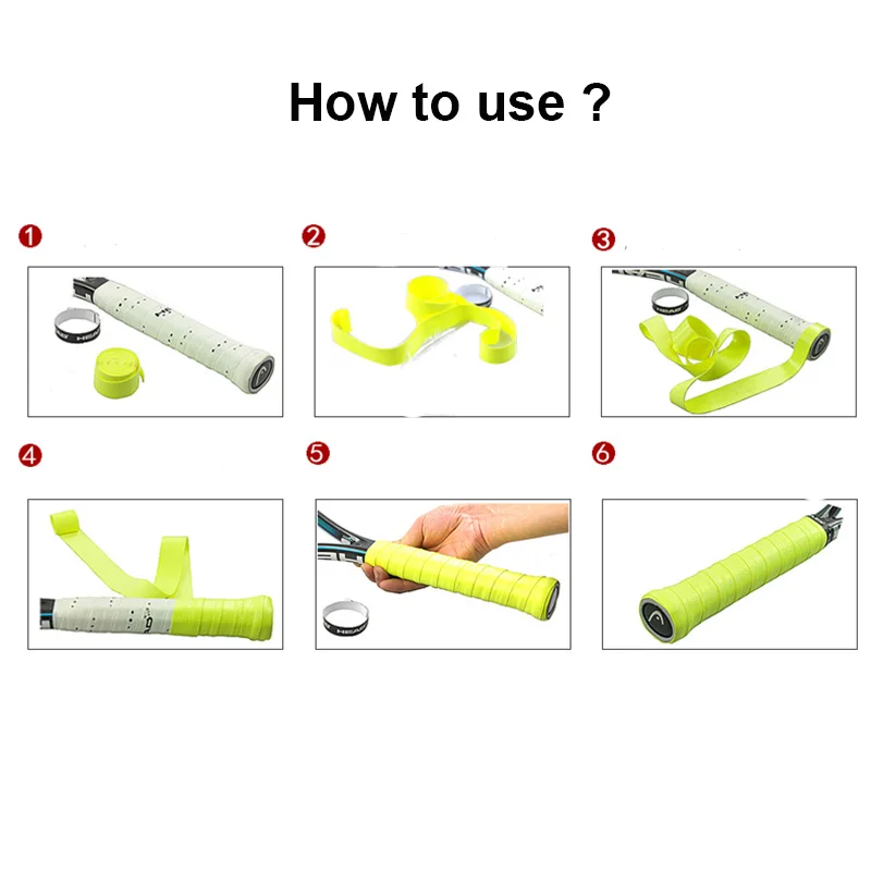 

10 PCS/SET Original Head Overgrip Tennis Grip Anti Slip Padel Racket Raquete De Tennis Badminton Squash Training Accessories