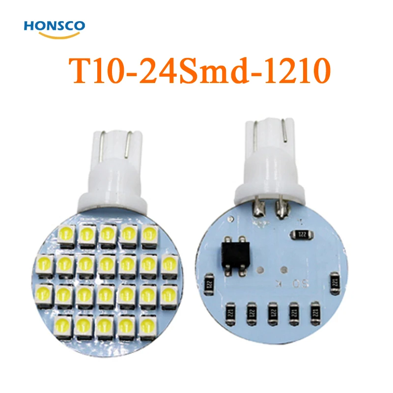 1X T10 168 194 501 W5W Светодиодные Автомобильные фары Автомобильный Клин Панель огни 24-SMD