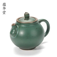 handmade japanese stoneware kung fu tea set teapot black tea tieguanyin puer tea maker retro iron glaze single pot