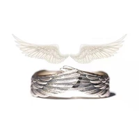 new fashion retro style angel wings love hug men and women sweet romantic couple opening ring adjustable jewelry wholesale