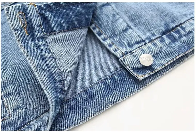 

HCBLESS New Denim Jacket 2019 autumn and winter women's multi-pocket loose denim jacket wild women's denim jacket