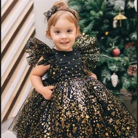 baby girl clothes tutu party gown flower girls dresses for wedding birthday kids clothes princess tulle children costume1 5y