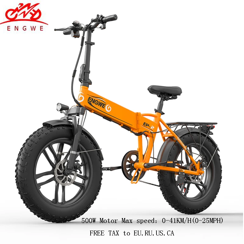Электрический велосипед 48V10A 20 &quot4 0 Fat Tire ebike алюминиевый складной 500 Вт Мощный