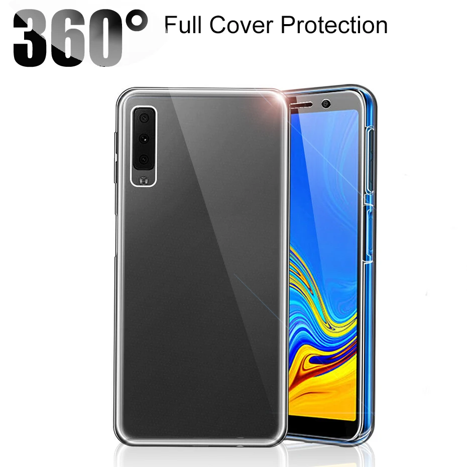 Модный силиконовый чехол с полным покрытием 360 градусов для Samsung Galaxy Note 8 9 10 S7 S8 S9 S10