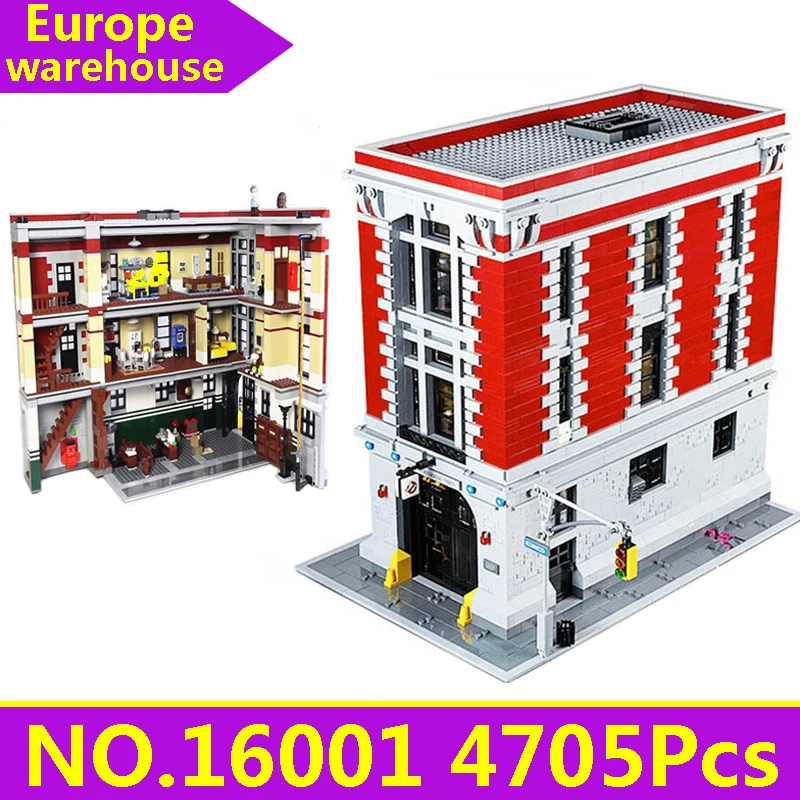 16001 Lepinblocks City Street View Creator Expert House строительные блоки набор кино архитектура замок игрушки для детей King Bricks - Цвет: 16001