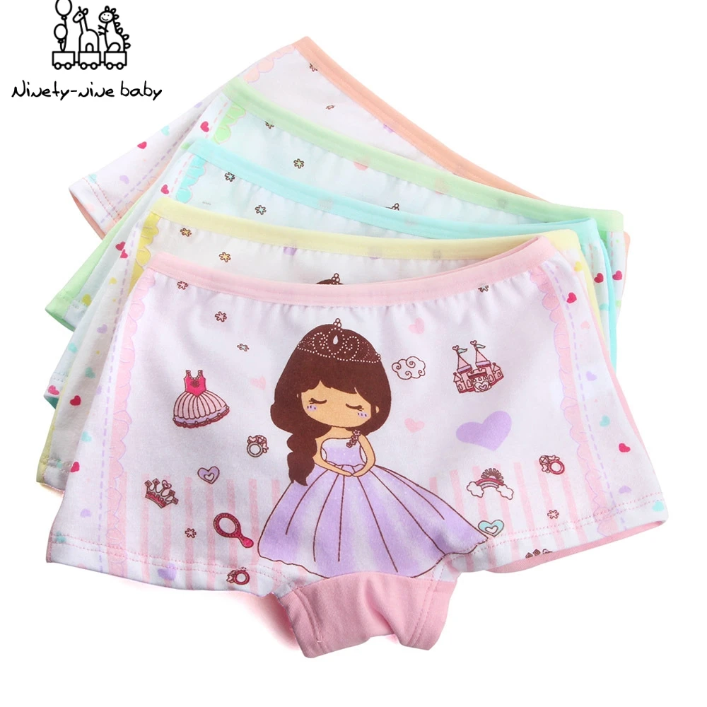 5 шт./Лот хлопковые трусы для девочек | Мать и ребенок