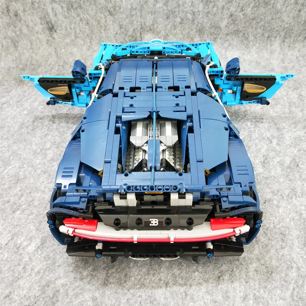 MOC 42083 Bugatti Chiron Technic гоночный автомобиль приложение RC двигатель совместимый Iegoset 20086 Кирпичи Строительные блоки игрушки рождественские подарки