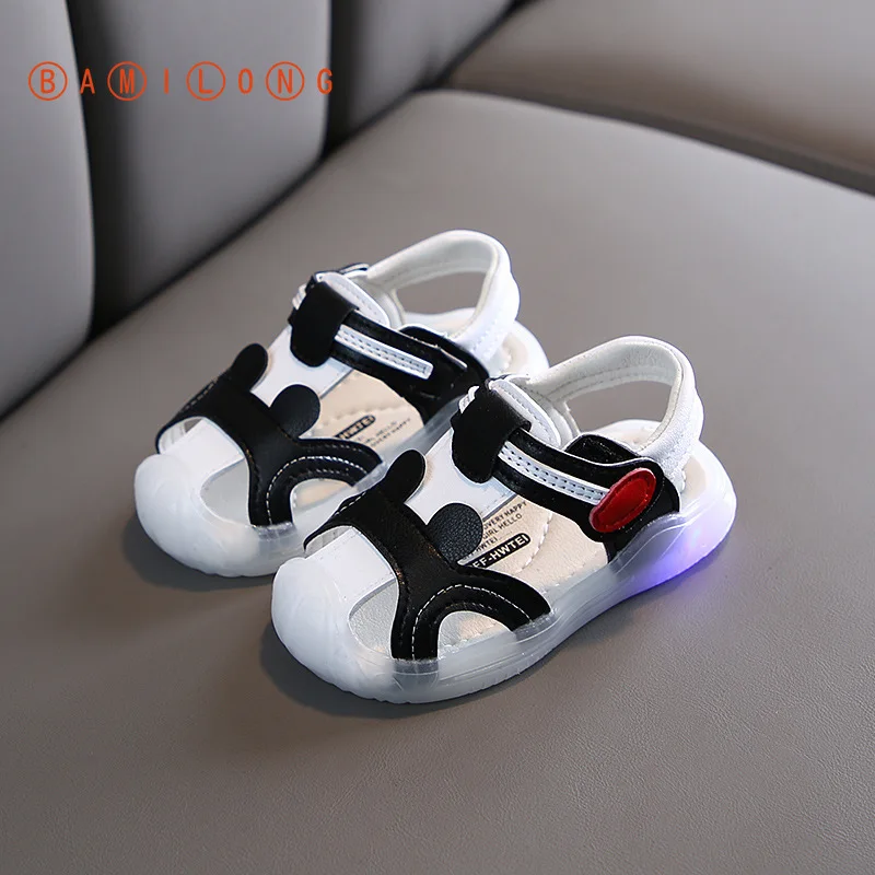 2020 летние сандалии для девочек Для маленьких мальчиков Детские на мягкой подошве