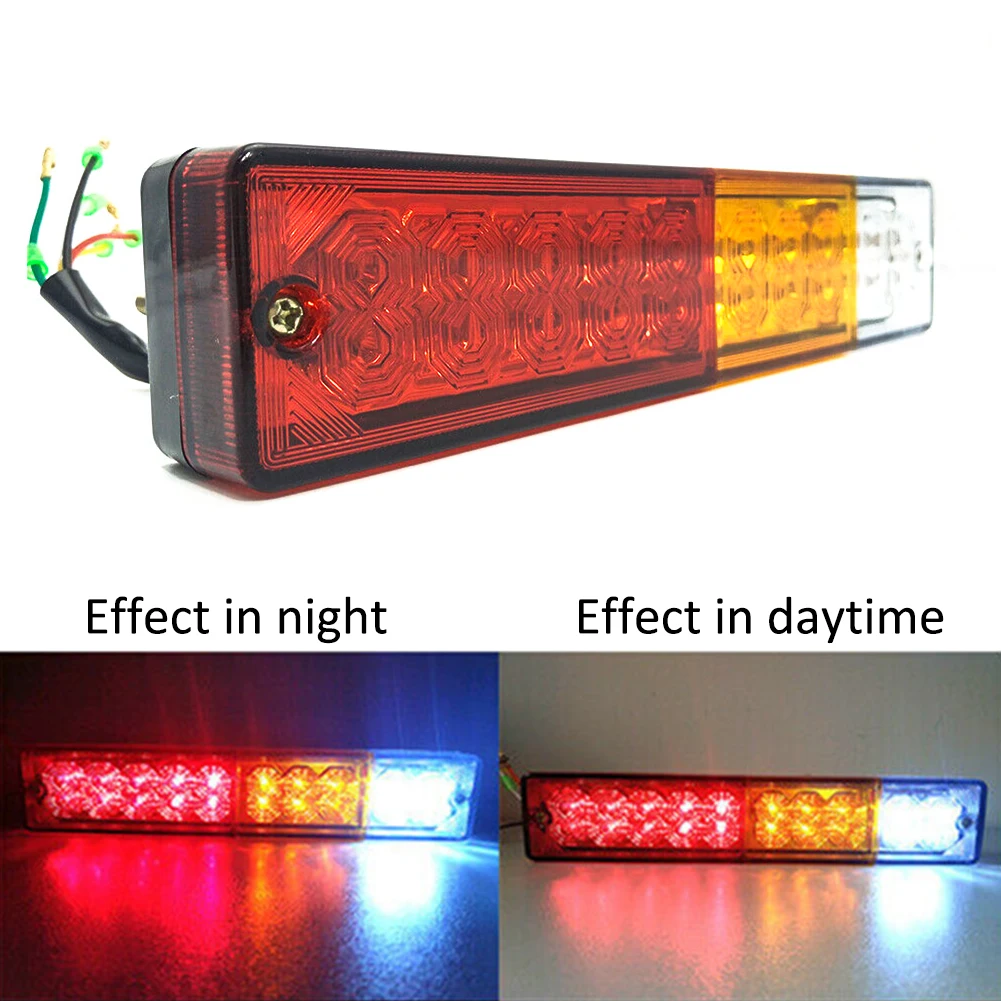 

Truck LED Taillights 2PCS 12/24V 24 LED Car Rear Trailer Tail Light Brake Stop Turn Signal Lamp Waterproof Truck Accessories