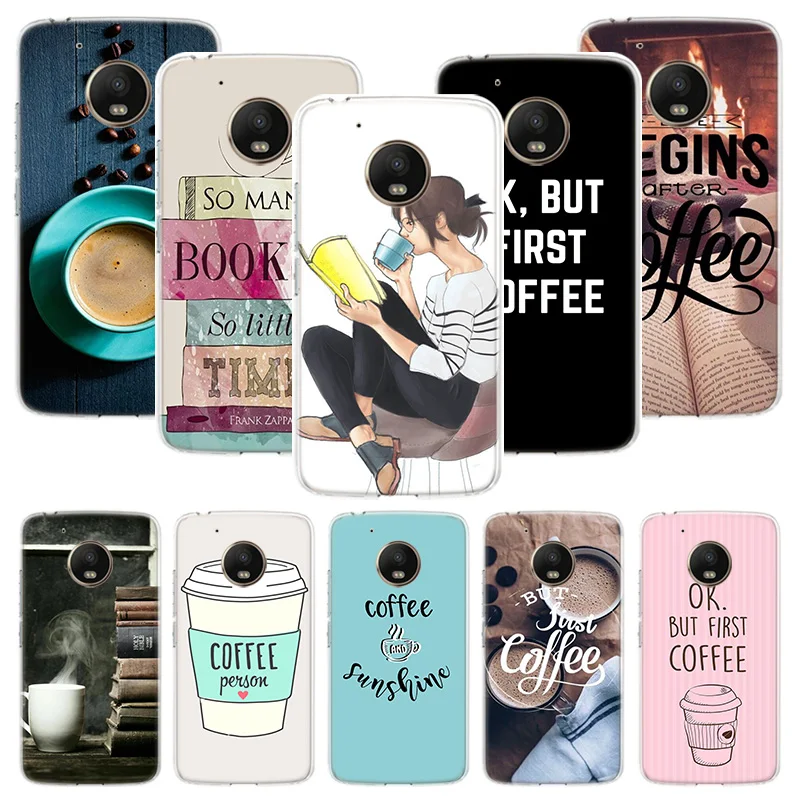 Чехол для телефона Ok But First Coffee Motorola Moto G9 G8 G7 G6 G5 E6 E5 Plus Power Play + One Action Macro Cover Coque Shell |
