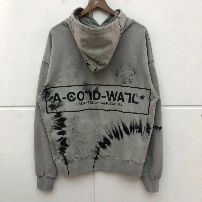 

Толстовка с вышивкой и принтом Женская/Мужская/женская, A-COLD-WALL ACW, с капюшоном, водостойкая, состаренная, ACW, пуловер