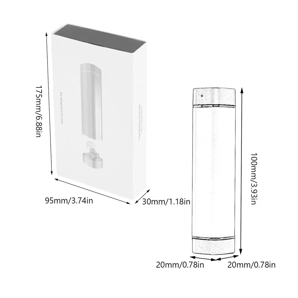 2 In 1 Mini Wireless V4.1 Stereo Bass Sound Earphones Excellent Compatibility Handsfree Earphone Earbuds | Электроника