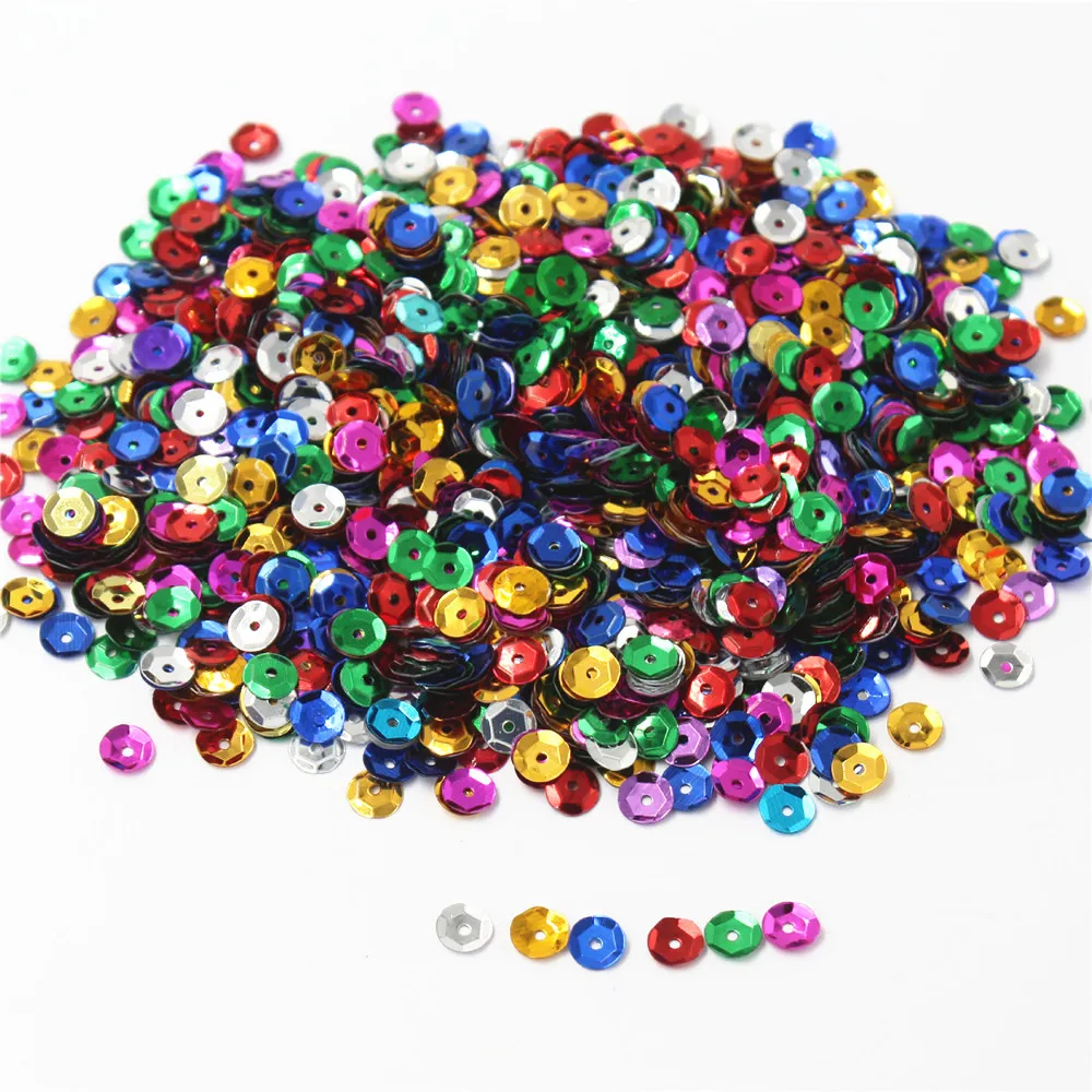 Круглая Плоская пайетка 30 г 6 мм/8 мм | Дом и сад