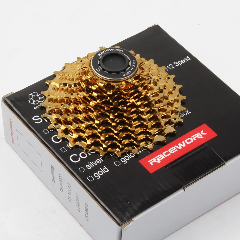 RACEWORK 11 скоростных дорожный мотоцикл кассета Цвет серебристый золотистый Bicycle Gold