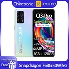 Realme Q3 Pro Carnival Edtion 5G, мобильный телефон, 128 ГБ, 6,43 дюйма, AMOLED, частота обновления 120 Гц, Snapdragon 768G, 50 Вт, быстрая зарядка, 64 мп, OTA