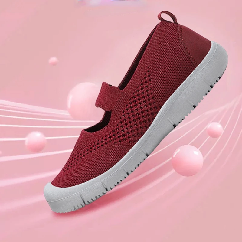 Fashion Women Flats Breathable Shoes Soft Sole Loafers Non-Slip Outdoor Female Leisure Shoes Driving Walking Sports Lightweight