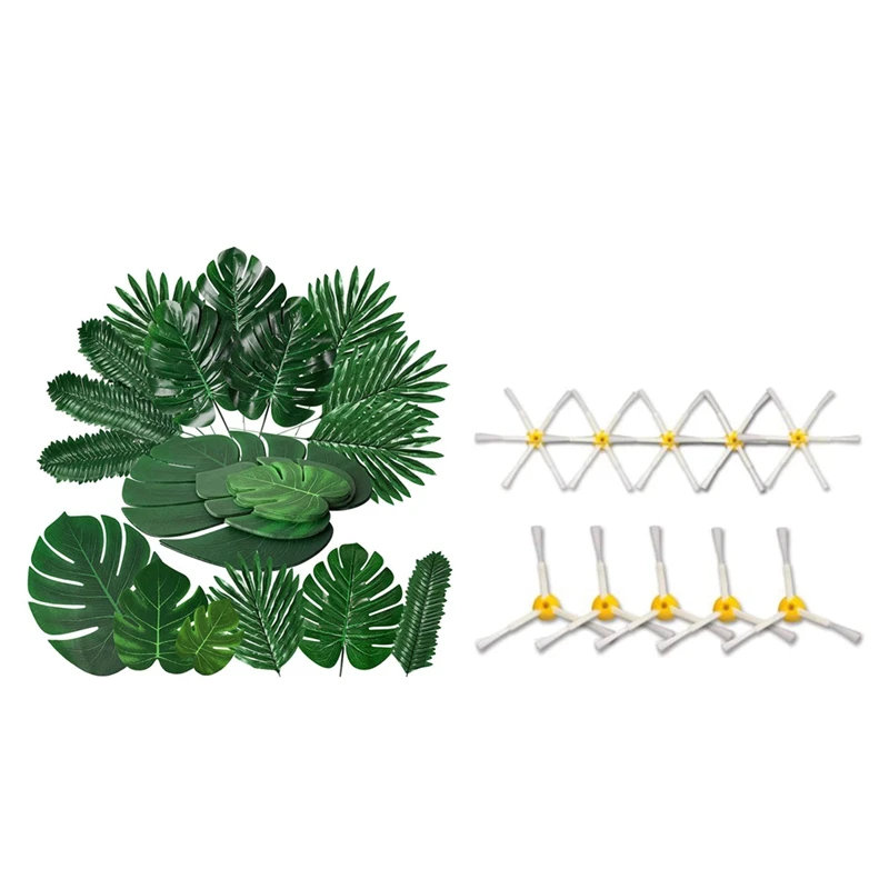 

Набор искусственных тропических листьев ладони, 6 видов, 1 комплект