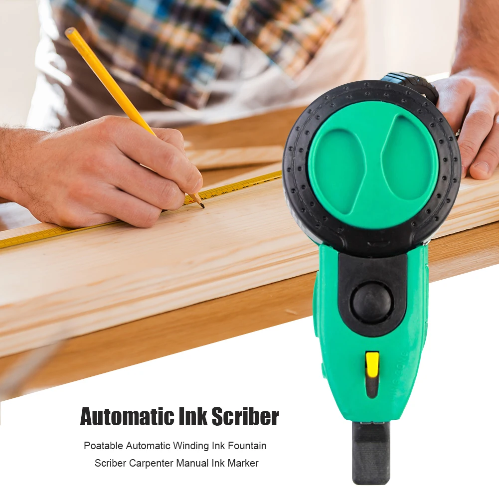Портативный плотничный ручной маркер чернильный Автоматическая обмотка