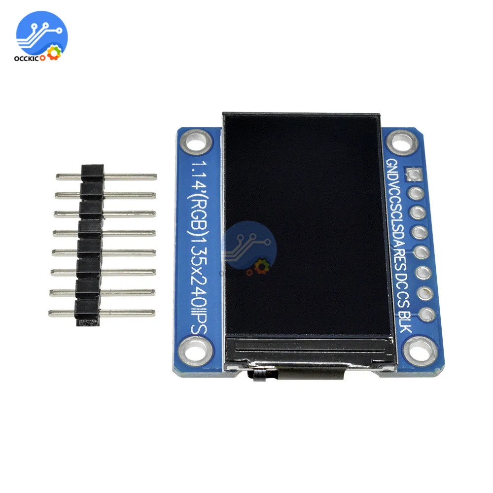1 14 дюймовый TFT ST7789 драйвер светодиодного O экрана модуль дисплея 135*240 8PIN SPI HD