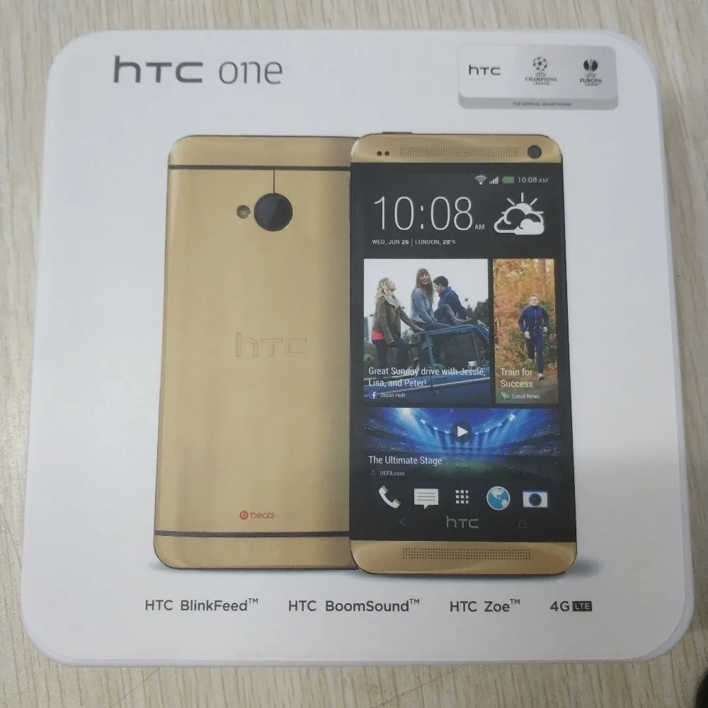 htc ONE M7 разблокированный мобильный телефон 4," сенсорный экран один/две sim-карты четырехъядерный 2 Гб ram+ 32 ГБ rom