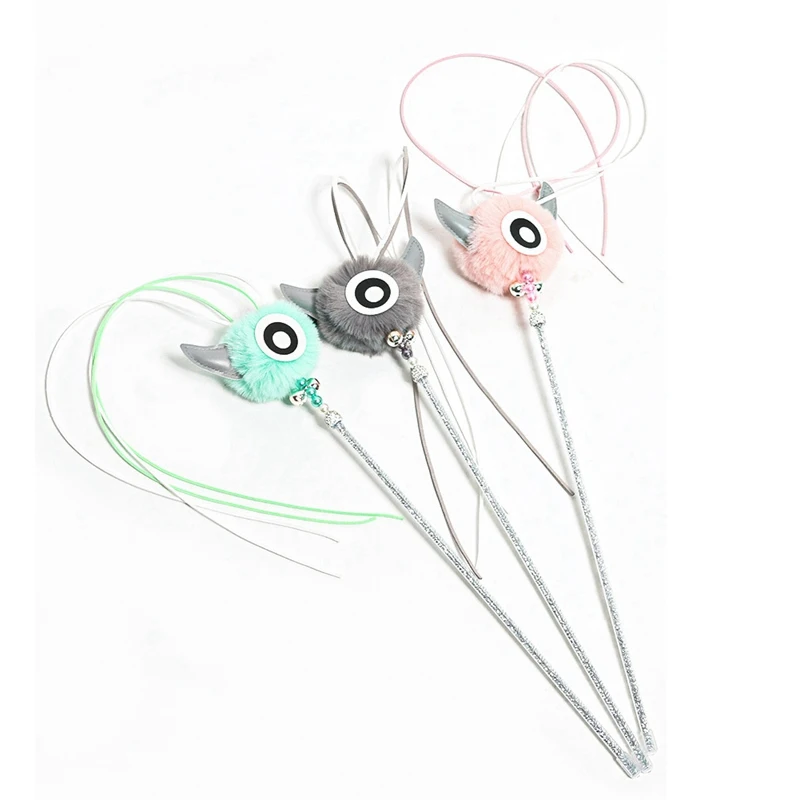 Интерактивная игрушка волшебная палочка для кошки с креплением колокольчика