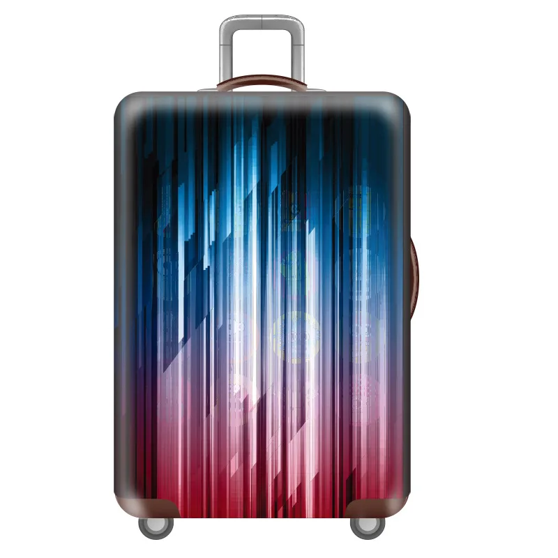 01 Luggage cover Эластичный Чехол для багажа для путешествий с цветочным узором, Защитные чехлы для багажа, уплотненный чехол для чемодана 18-32 дюйма, аксессуары для путешествий - Цвет: 01 Luggage cover