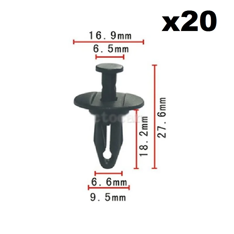 

20 шт передний фиксатор облицовки бампера зажим Заклепки Крепеж для FORGm 1636632 20687704 колпак подшипника для переднего колеса/Reatta