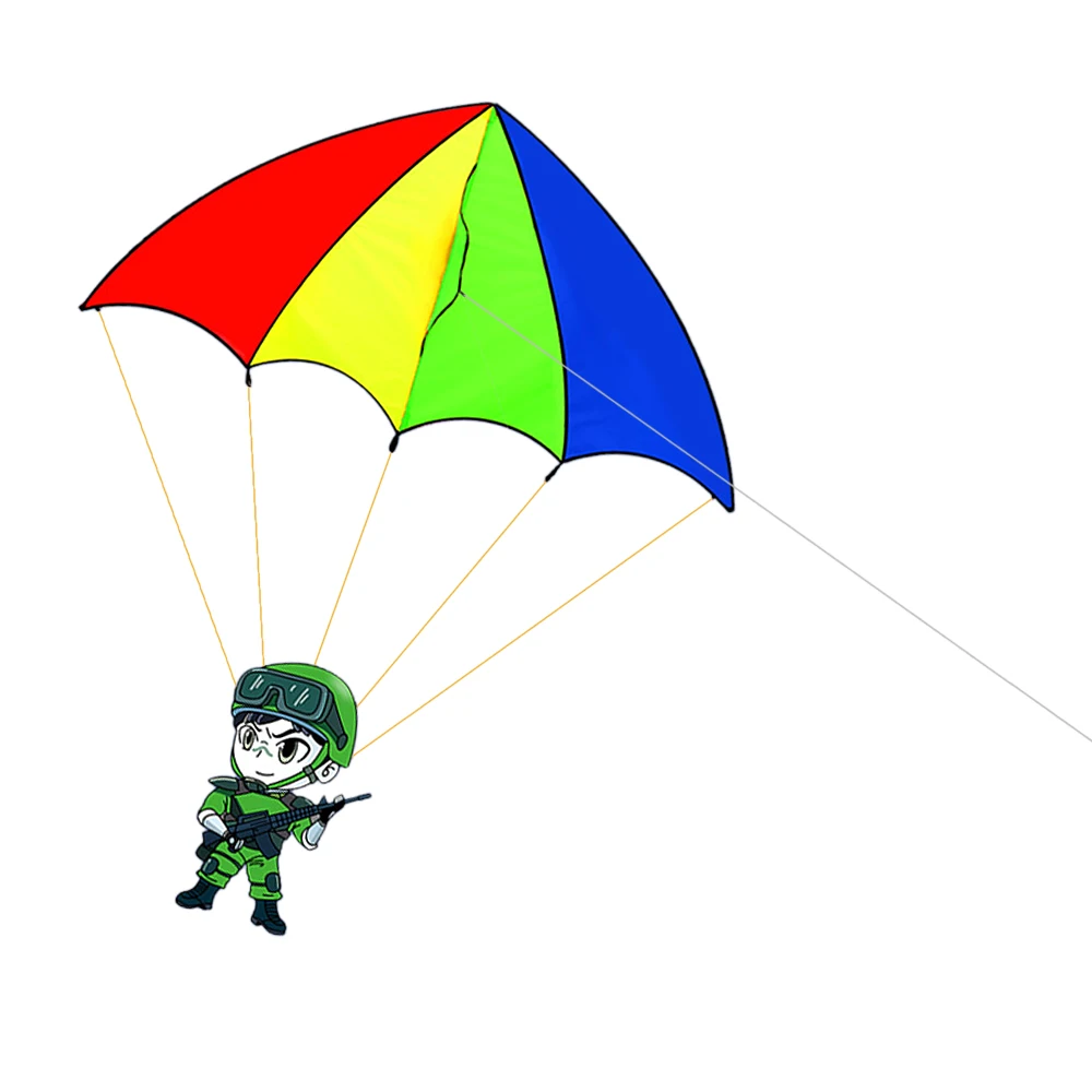 Цветной воздушный змей с парашютом из мультфильма для спорта на открытом воздухе
