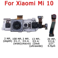 original front rear view back camera for xiaomi mi 10 mi10 main frontal facing selfie camera module flex replacement spare parts