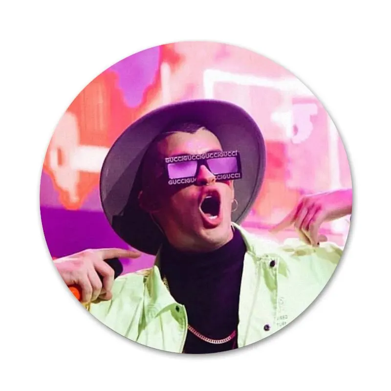 Значки плохой кролик в стиле хип-хоп значки металлические для детской модели