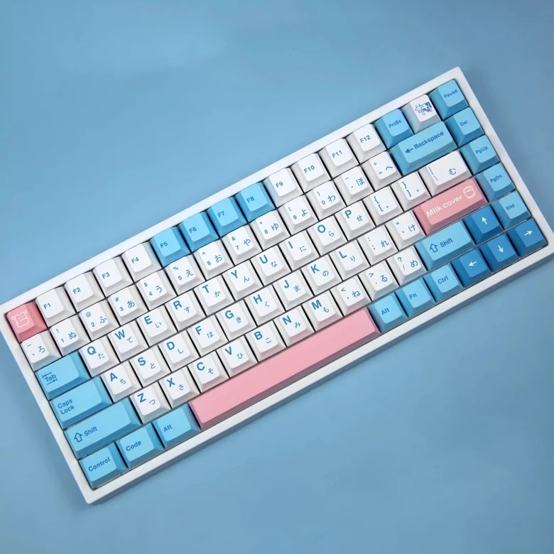 

Milk Keycaps Milk Cover Keycap PBT Sublimation Key-Cap Cherry Profile 140 Keys Compatible 87/104/108/84/64/98/96