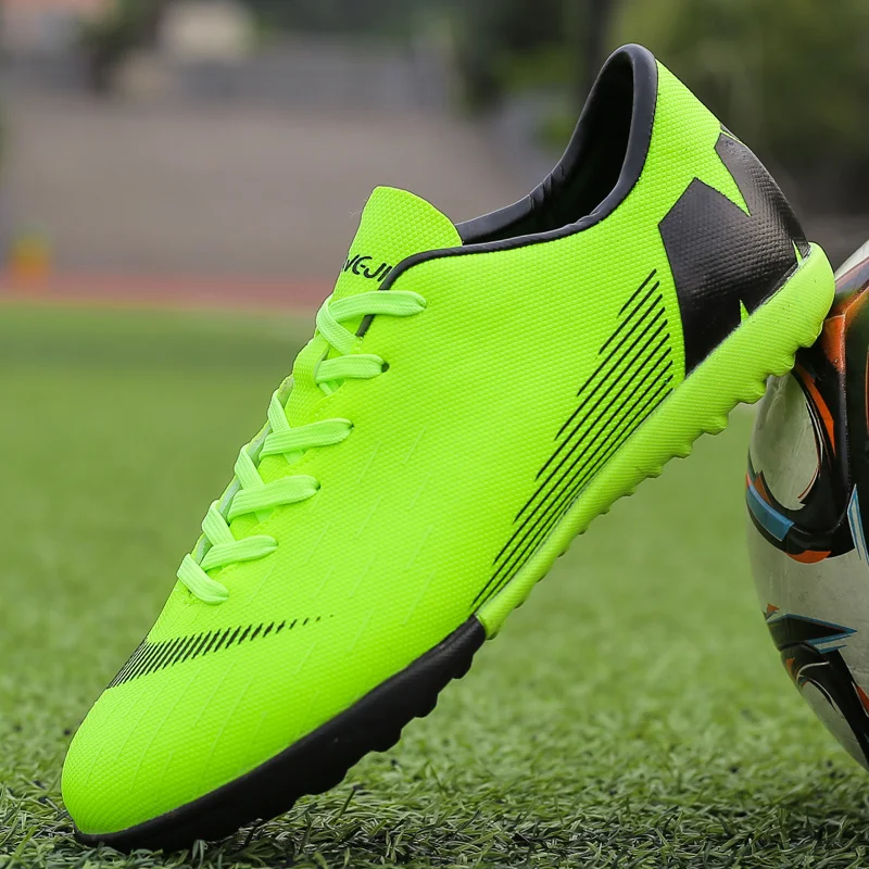 

Зеленые мужские кроссовки, футбольные бутсы, мужская спортивная обувь высокого качества, Мужская обувь для тренировок по футболу