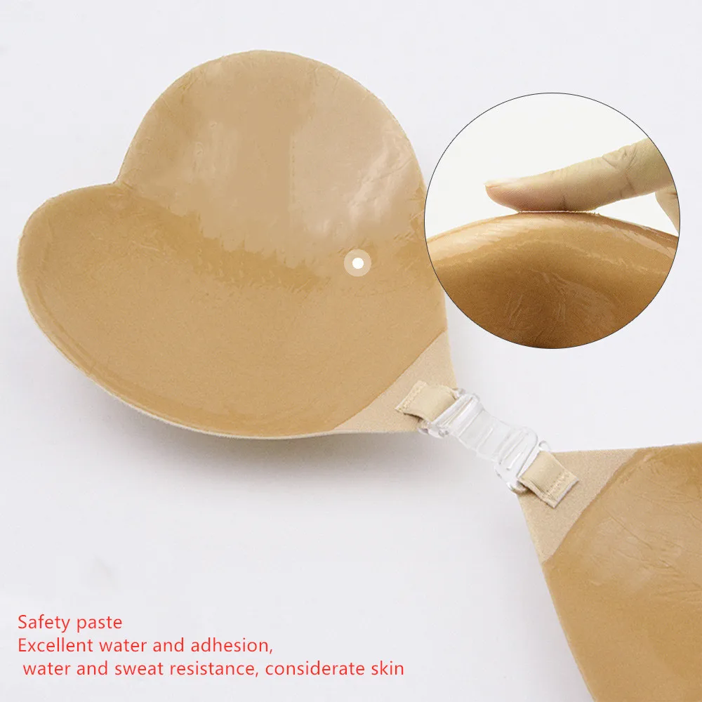 Сексуальный женский Невидимый волшебный бюстгальтер с сердцем пуш-ап