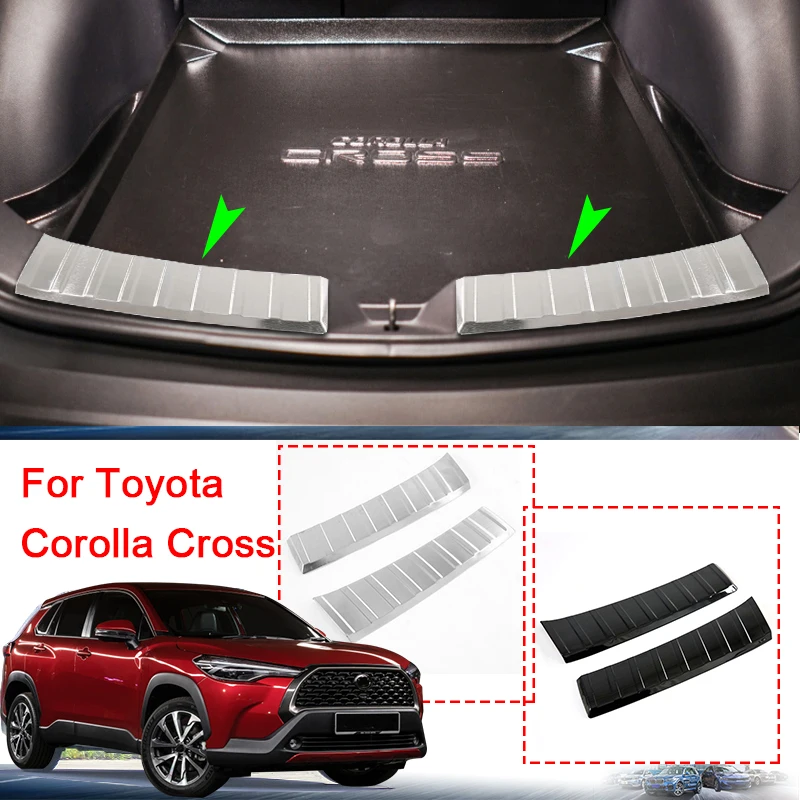 

Для Защитные чехлы для сидений, сшитые специально для Toyota Corolla крест (XG10) 2020 2021 Нержавеющая сталь интерьер автомобиля заднего бампера Защита...