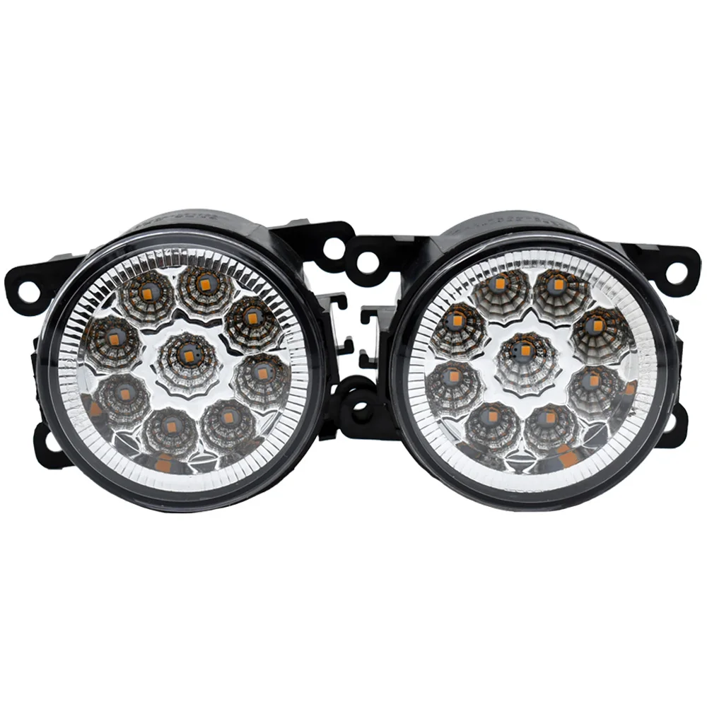 2PCS Super Bright 12V Car styling 90mm LED Fog Light white yellow H11 Lamp For FIAT 500 500L 2012 2013 2014 2015 | Автомобили и