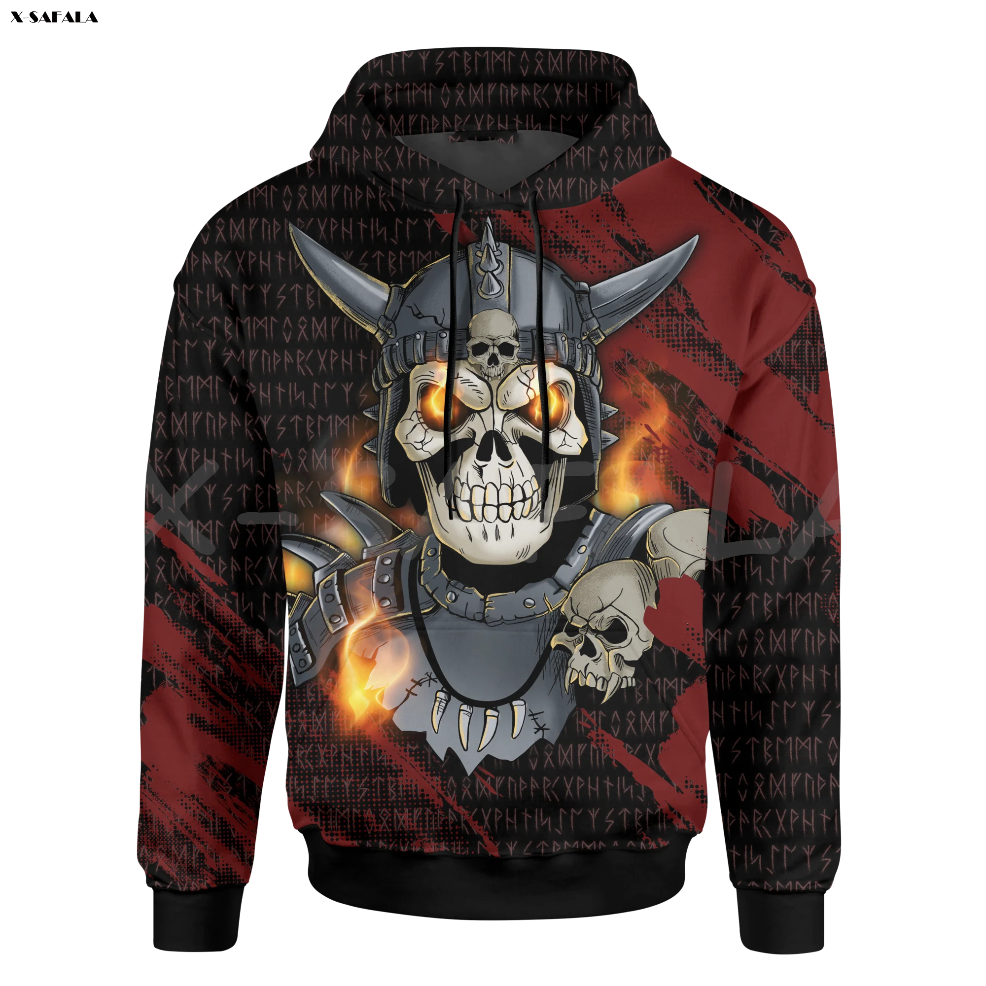 Толстовка Berserker Мужская/женская с 3D-принтом пуловер на молнии свитшот рисунком