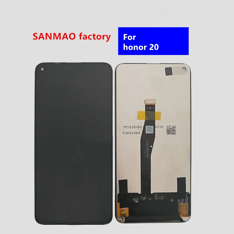 For Huawei Honor 20 LCD Display Touch Screen With Frame Glass Panel Digitizer Replacement For Honor 20 Display Accesories for auo 16 inch b160hw02 v0 tablet lcd screen display panel replacement digitizer replacement