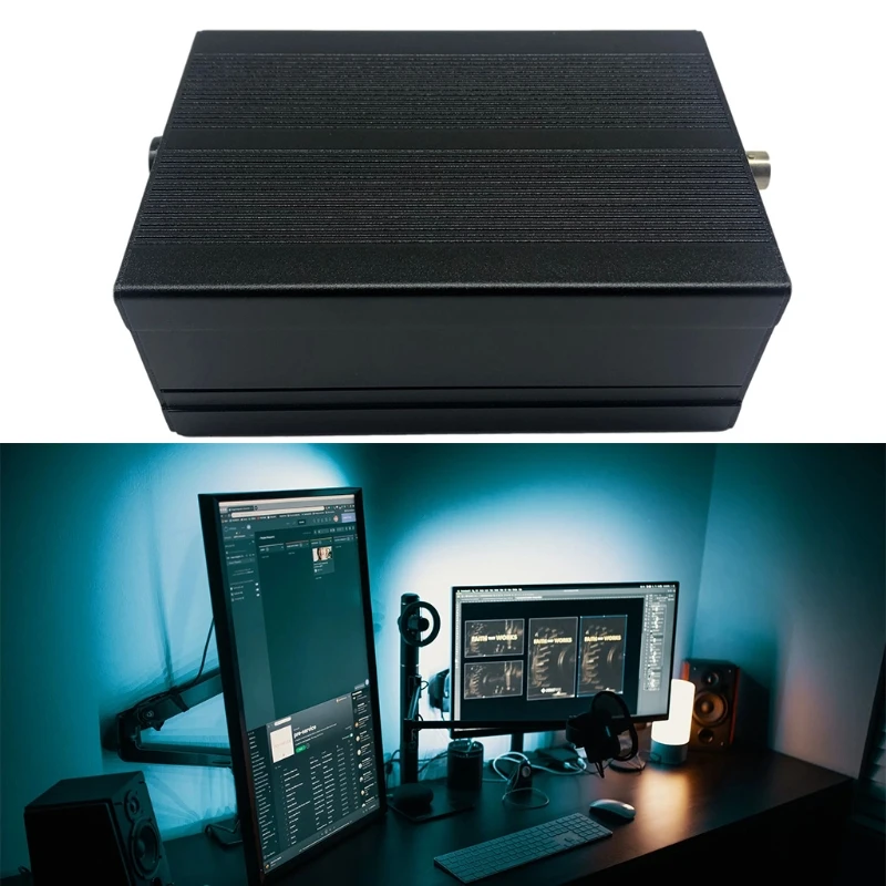 

Wireless Radio Transmitter Power 5W Stereo FM Transmitter Adjustable w/ Telescopic Antenna Cable