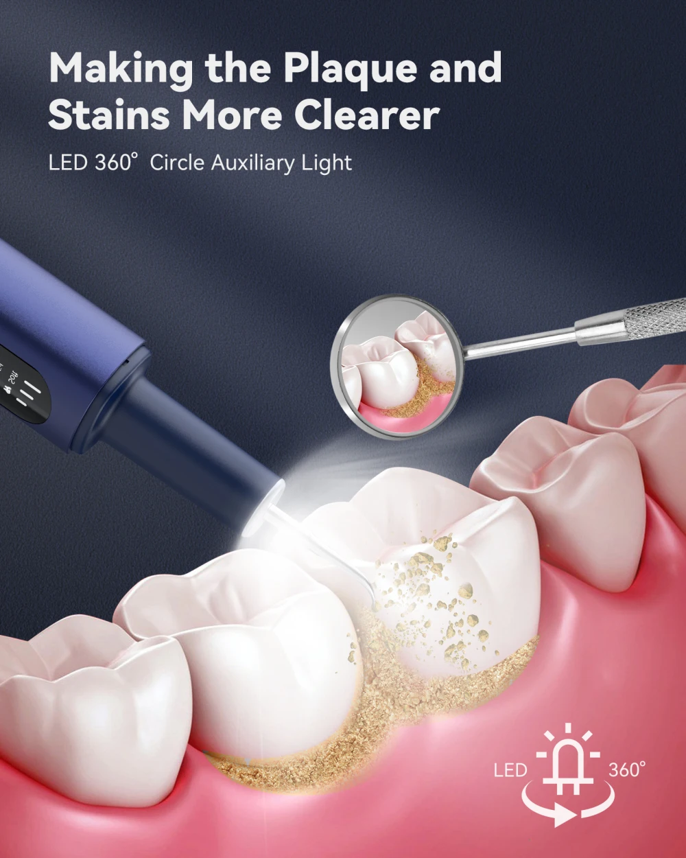 Электрический ороситель для полости рта ультразвуковой зубной налет зубная