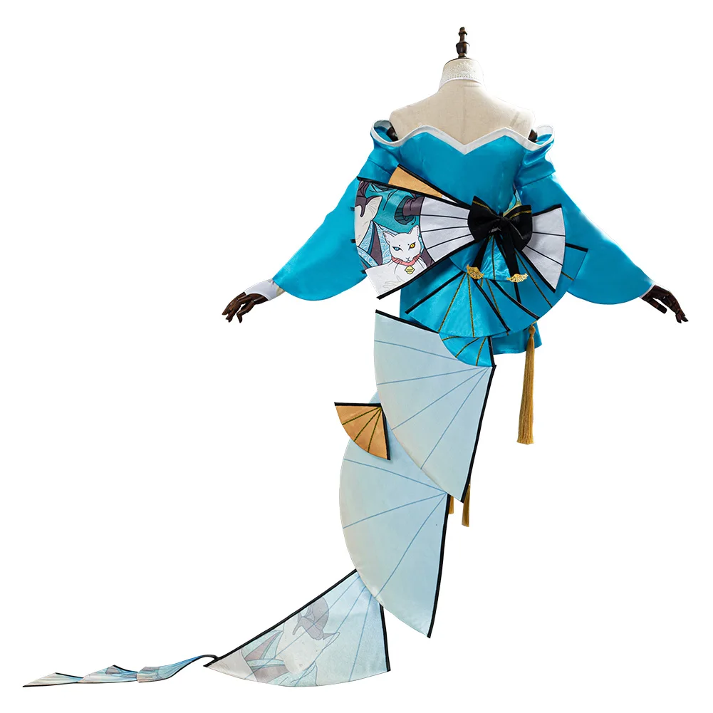 Маи сирануи маскарадный костюм кимоно на Хэллоуин Карнавальный нарядное платье