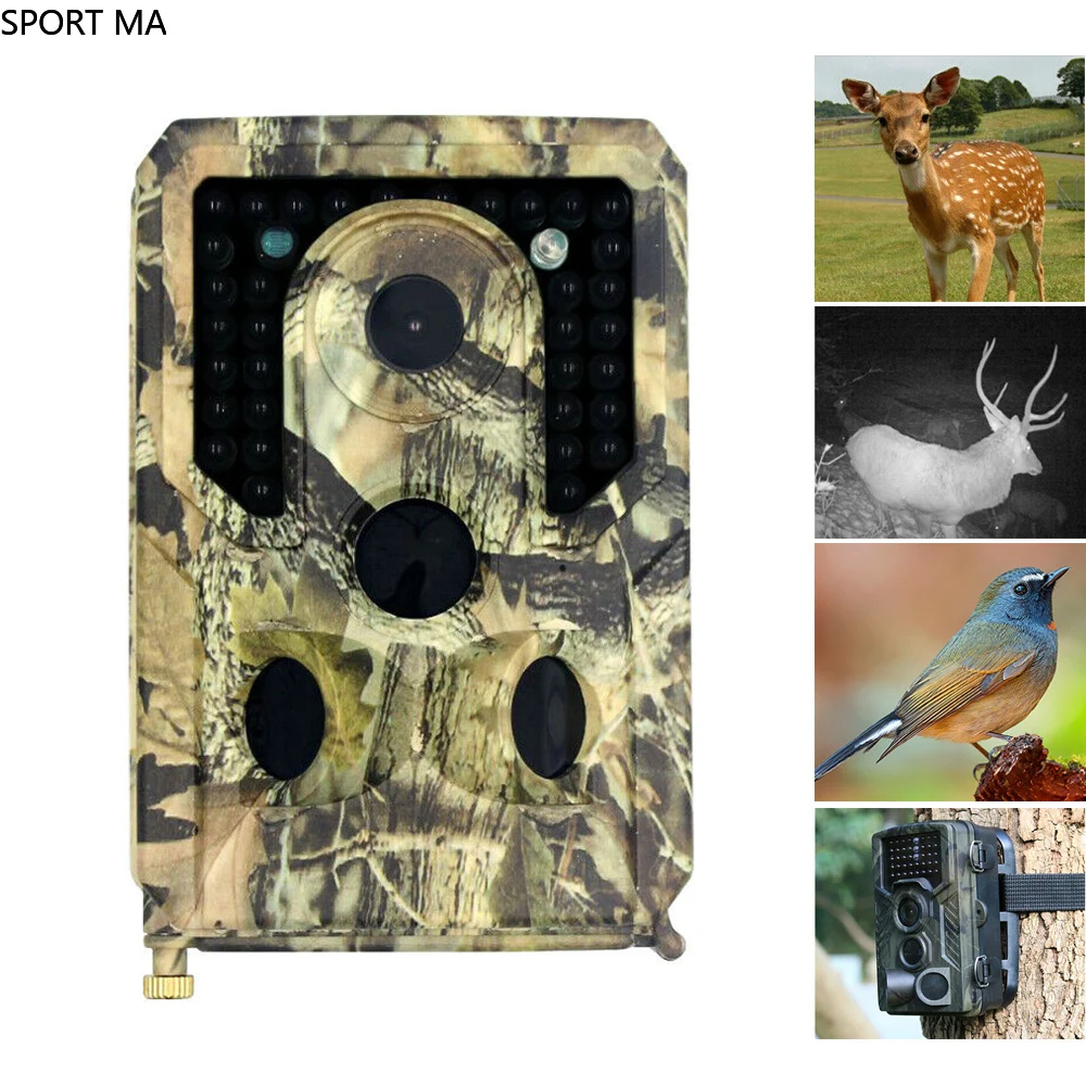 

12MP 1080P Hunting Camera 3 Sensors Wild Animal Tracking Infrared Night Vision Thermal Imager sport-ma Hunting Trap Track