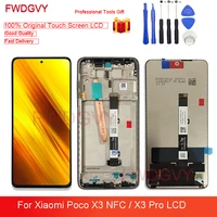 6 67 original new for xiaomi poco x3 nfc x3 pro lcd display touch screen digitizer assembly sensor for poco x3 pro lcds
