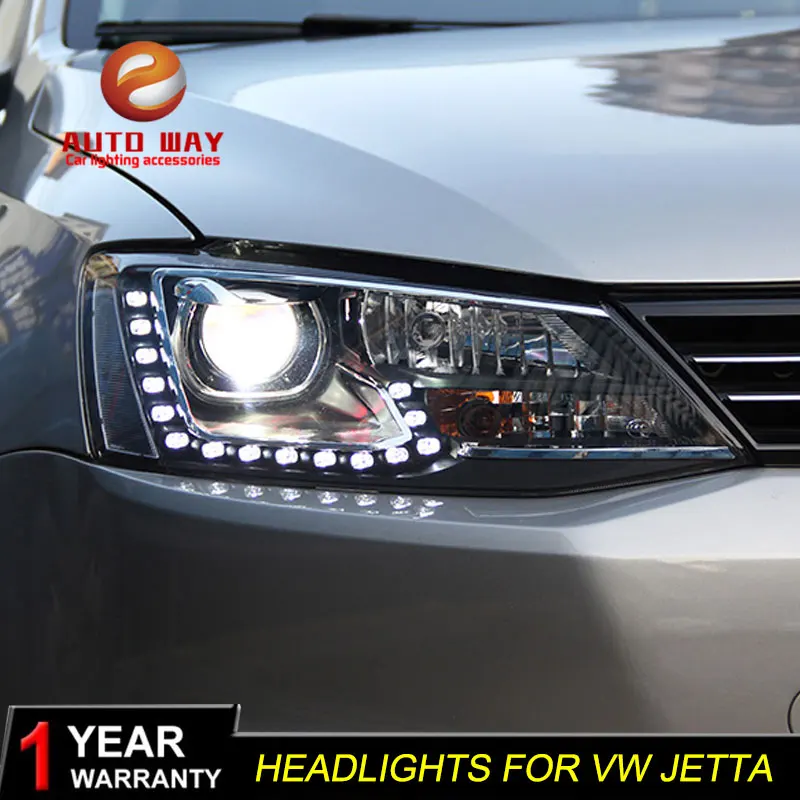 Автомобильный Стайлинг чехол для фар VW Jetta 2012-2017 Автомобильные светодиодные фары